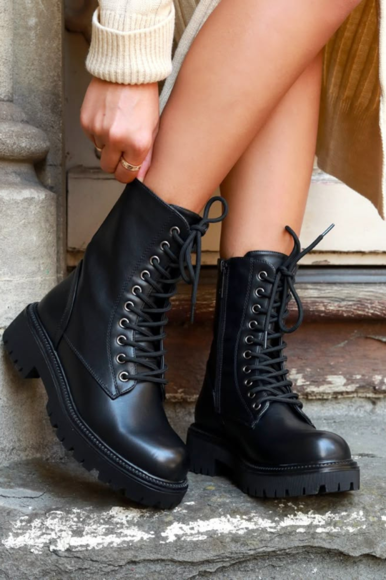 Lace Up Combat Boots